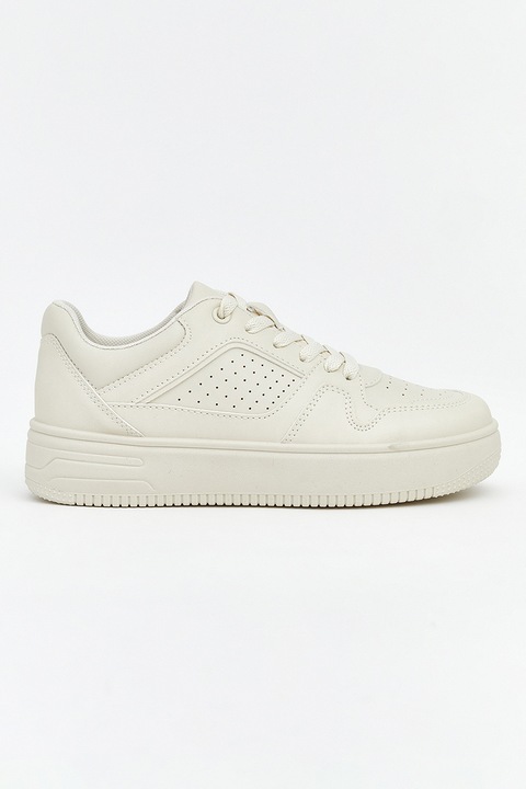 LC WAIKIKI, Pantofi sport din piele ecologica cu perforatii, Bej