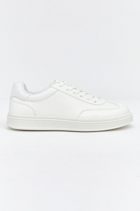 LC WAIKIKI, Pantofi sport low-cut de piele ecologica, Alb