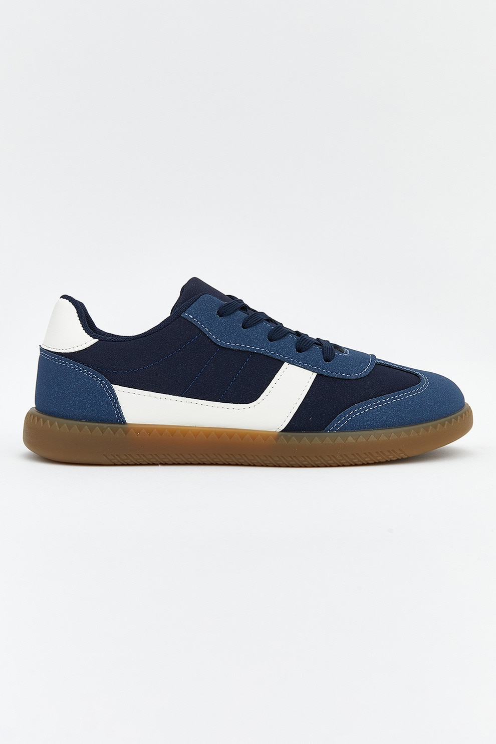 LC WAIKIKI, Pantofi sport low-cut cu detaliu contrastant, Alb, Albastru, 36 EU