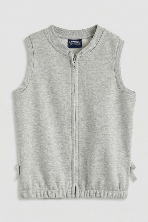 LC WAIKIKI, Vesta cu fermoar, Gri melange