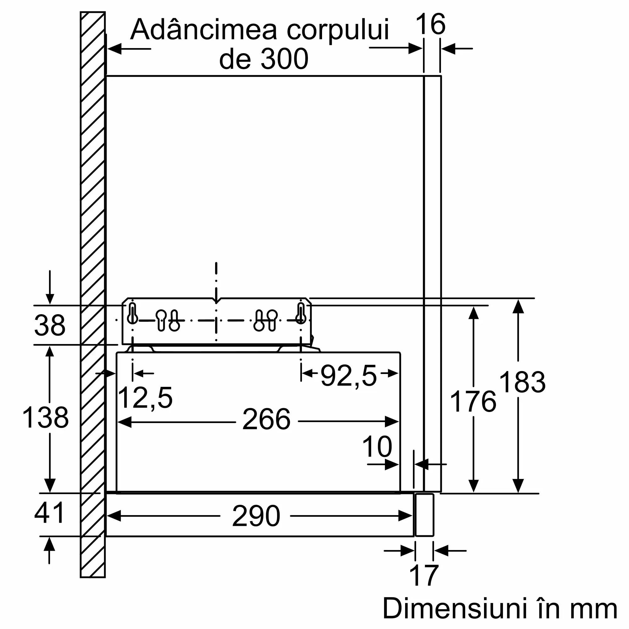 Hota incorporabila telescopica Bosch DFM064W55, Putere de absorbtie 394 ...