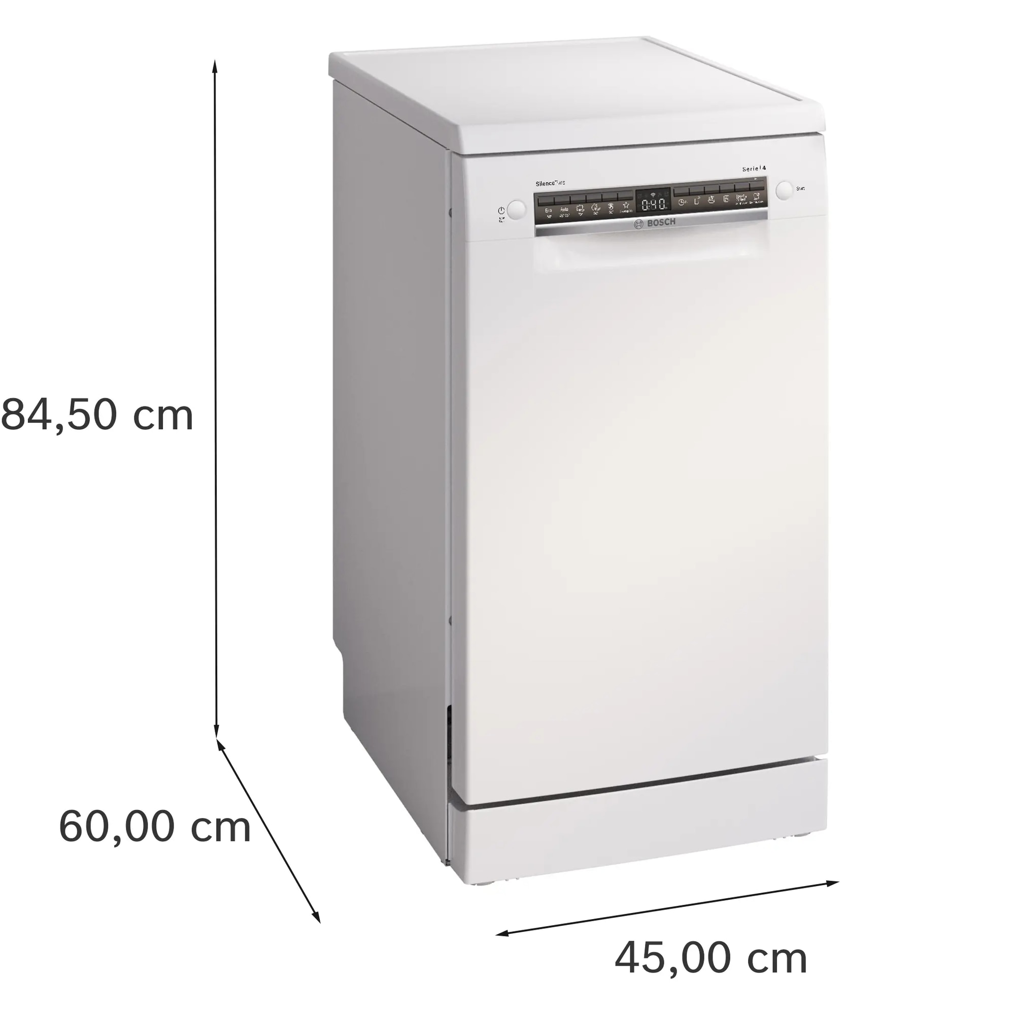 Masina de spalat vase Bosch SPS4EMI17E, 10 seturi, 6 programe, EfficientDry, EcoSilence Drive, Home Connect, DosageAssist, Clasa B, 45 cm, Inox.