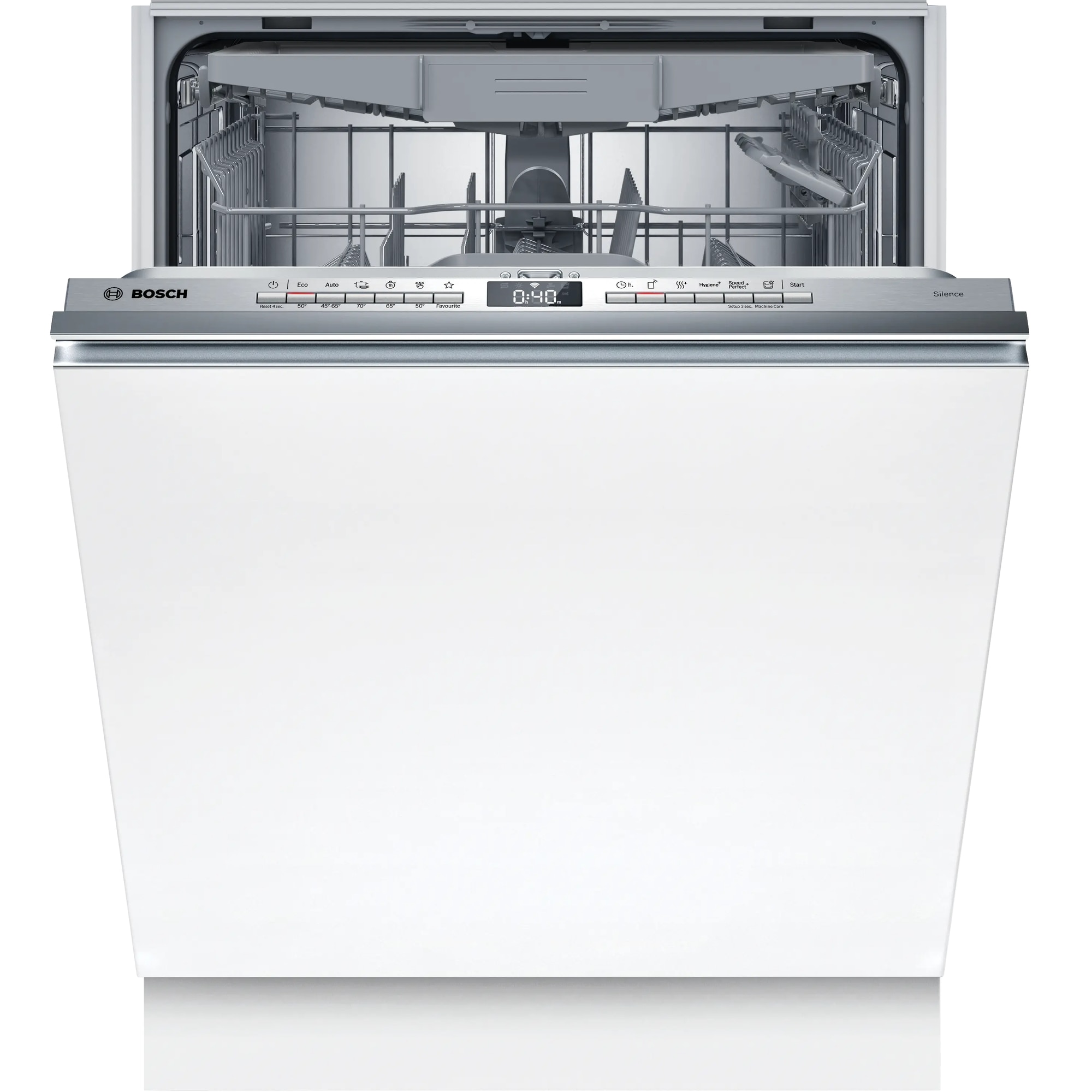 Masina de spalat vase complet incorporabila Bosch Serie 4 SMV4HVX12E, 60cm, 14 seturi, 7 programe, Alb