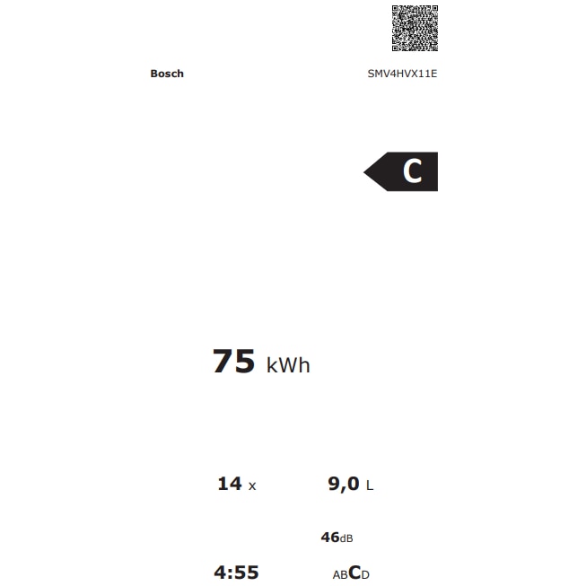 Masina de spalat vase, Bosch, model SMV4HVX11E, incorporabila