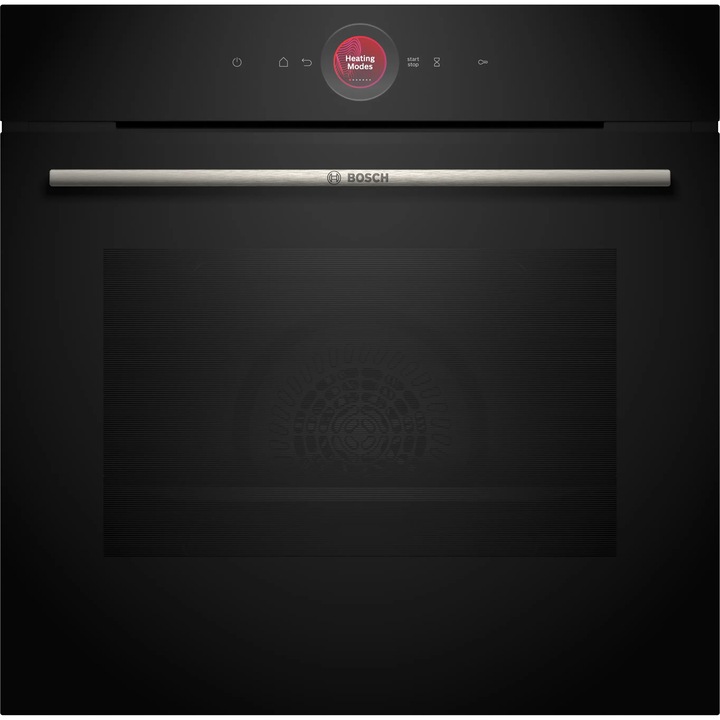 Bosch Series 8 HBG732BB1 Beépíthető sütő, 71 l, Grill, EcoClean Direct öntisztító, Érintésvezérlés, 11 fűtési funkció, Húshőmérő, AirFry, SoftClose, Home Connect, 3D hőlégbefúvás, A+ energiaosztály, Fekete