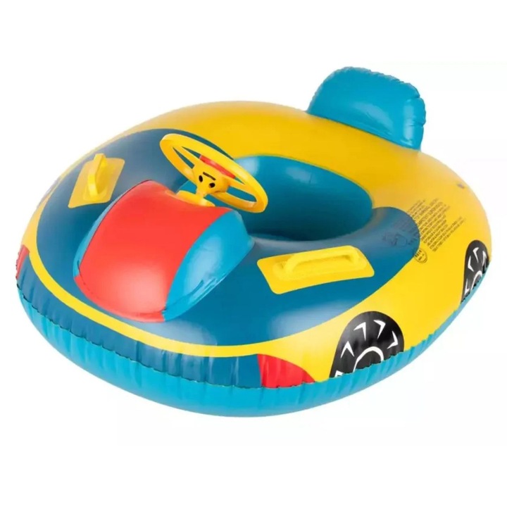 Надуваем пояс за деца Количка с волан и гащички, PVC, 80 x 65 см