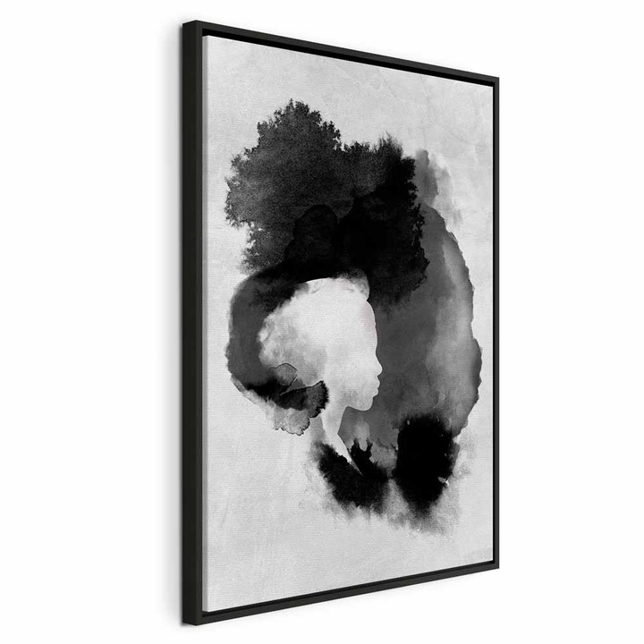 Tablou Intr-un cadru din lemn negru - Painted By Light - 80 x 120 cm