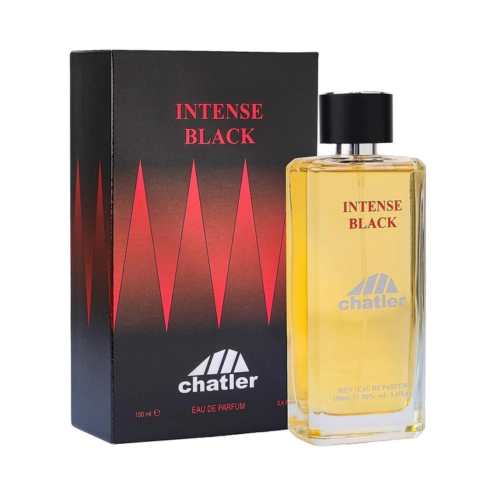 CHATLER® Intense Black Men férfi Eau de Parfum, EDP, 100 ml