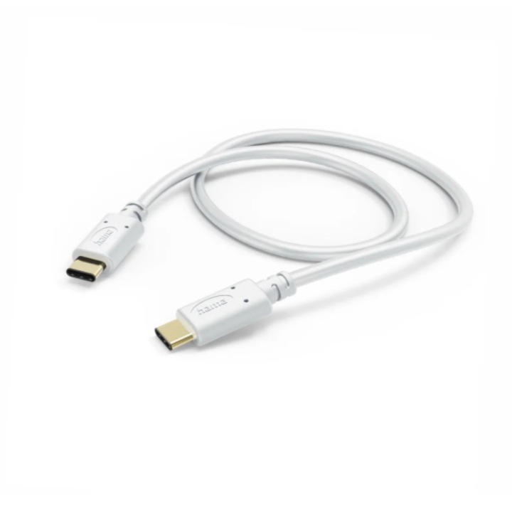 Cablu de date Hama 201704, USB-C - USB-C, 1.5 m Alb