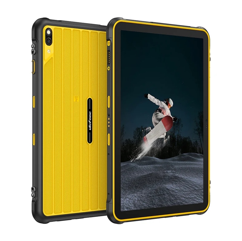 Tableta Ulefone RugKing Pad 2 Pro, Procesor Unisoc T7250, Ecran HD+ 90Hz 10.1", 8GB RAM, 256GB Flash, 48MP, GPS, 4G, NFC, Android Galben