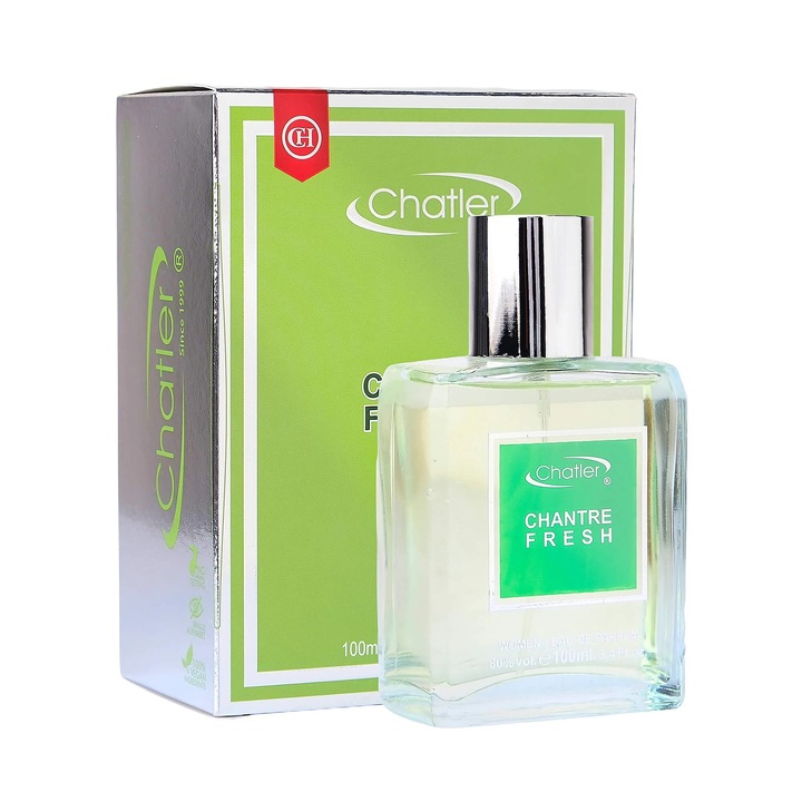 CHATLER Chantre Fresh unisex Eau de Parfum, EDP, 100 ml, citrusos jegyek, virágos jegyek