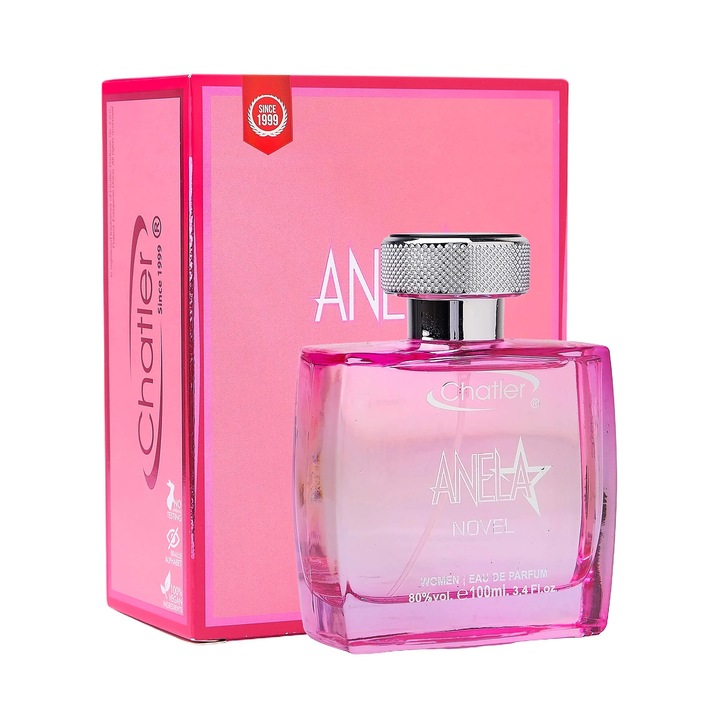 Apa de parfum de dama CHATLER Anela Novel EDP, 100 ml, floral-fructat, fabricat in Polonia