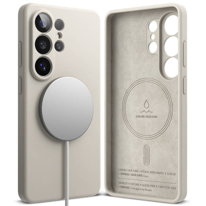 Husa Ringke pentru Samsung Galaxy S26 Ultra Crem