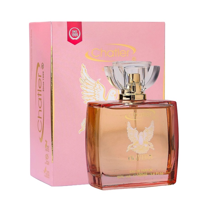 Apa de parfum de dama Chatler Olivera Woman, EDP, 100 ml, fructat-floral, spray