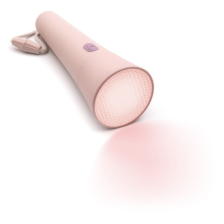 Регулируем LED фенер, Lalarma, розов, лесен за употреба, рециклируем