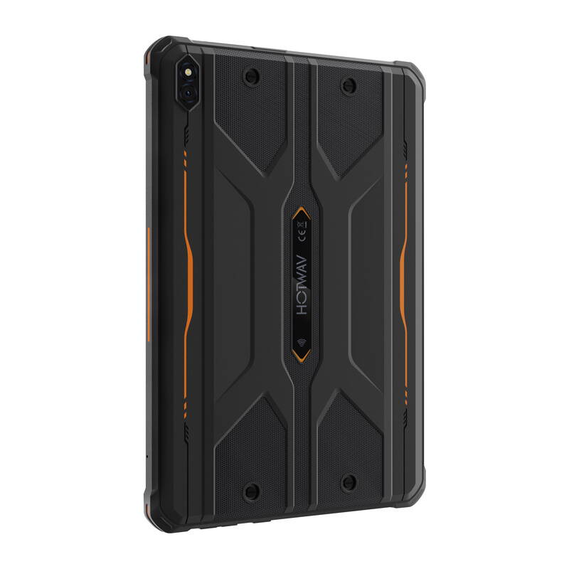 Tableta HOTWAV TAB R8, 10.1 inch, 4GB RAM, 128GB, portocalie, rezistență IP68, baterie 10800mAh