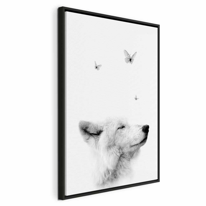 Картина в черна дървена рамка - Gentle Dream - 80 x 120 см