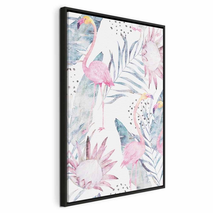 Картина в черна дървена рамка - Exotic Fog - 80 x 120 см