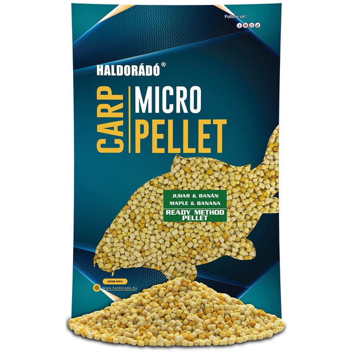 Пелети, Haldorado, Ready Method Pellet, 600гр, Клен и Банан