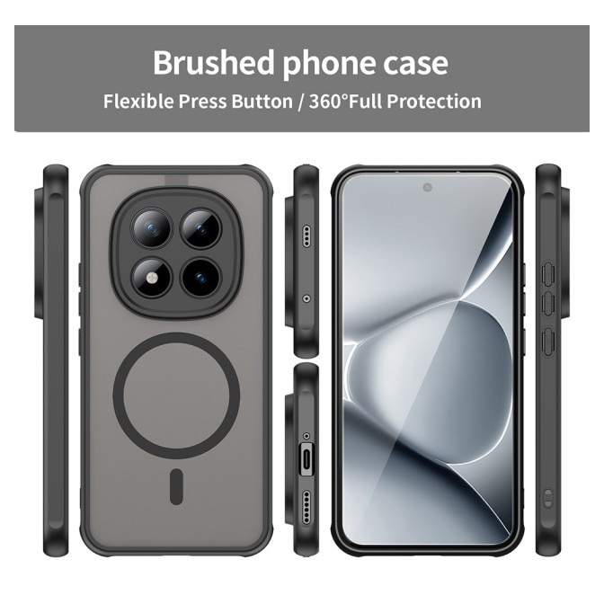 Husa Upzz® Halo Pentru Xiaomi Redmi Note 15 PRO PLUS 5G, Protectie Camere si Colturi, Super Rezistenta, Negru