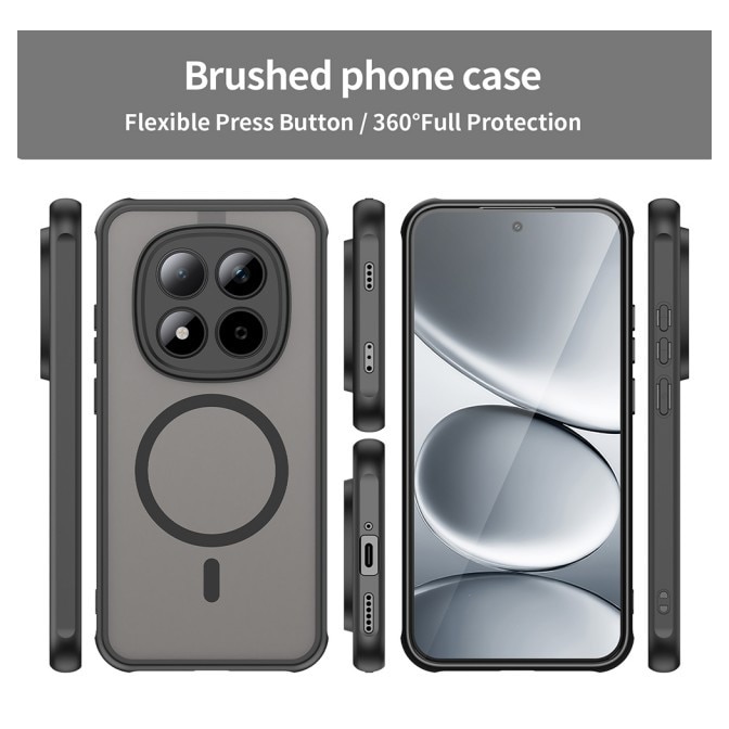 Husa Upzz® Halo Pentru Xiaomi Redmi Note 15 PRO 4G, Protectie Camere si Colturi, Super Rezistenta, Negru