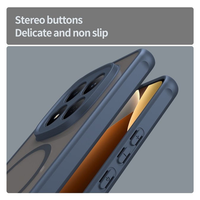 Husa Upzz® Halo Pentru Xiaomi Redmi Note 15 PRO 4G, Protectie Camere si Colturi, Super Rezistenta, Albastru Navy