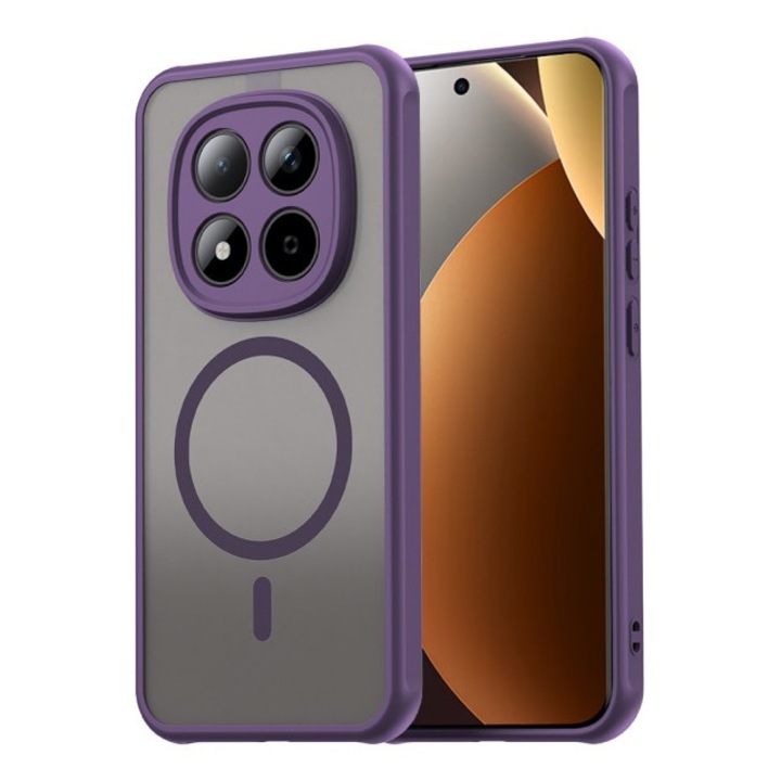 Husa Upzz® Halo Pentru Xiaomi Redmi Note 15 PRO PLUS 5G, Protectie Camere si Colturi, Super Rezistenta, Mov