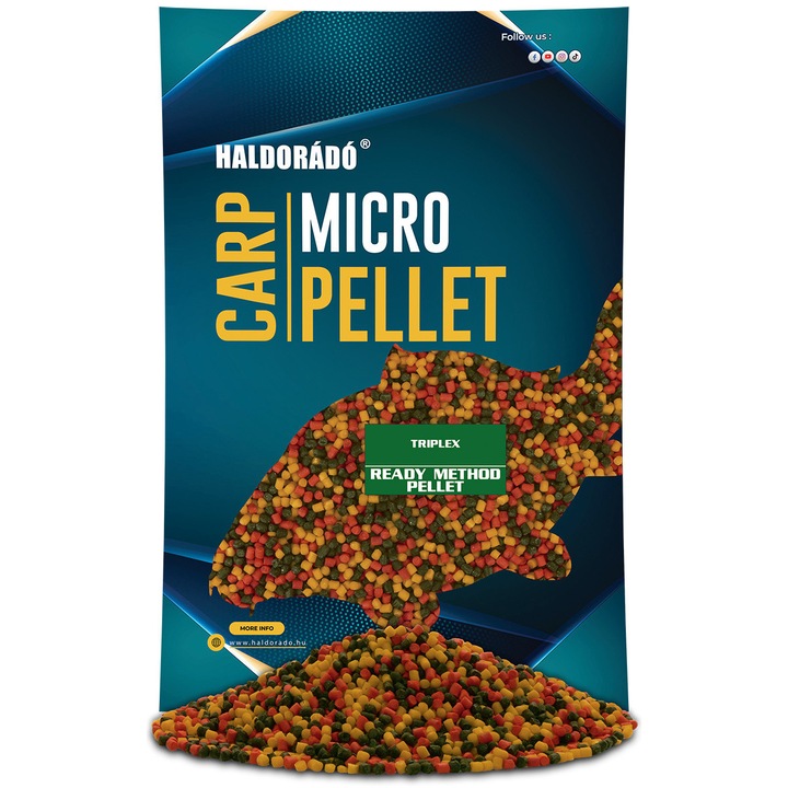 Пелети, Haldorado, Ready Method Pellet, 600гр, Triplex