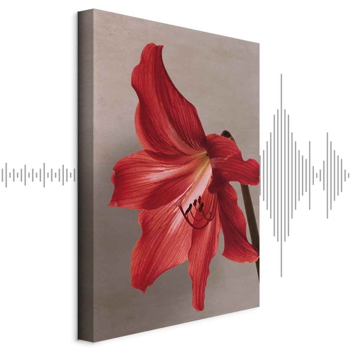 Tablou Acustic - Red Flower - 20 x 30 cm