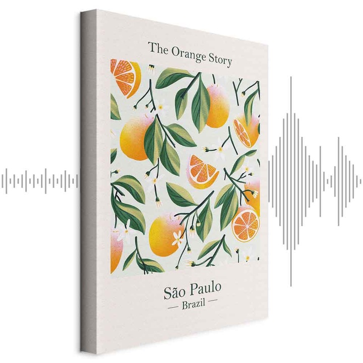 Tablou Acustic - The Orange Story - 20 x 30 cm
