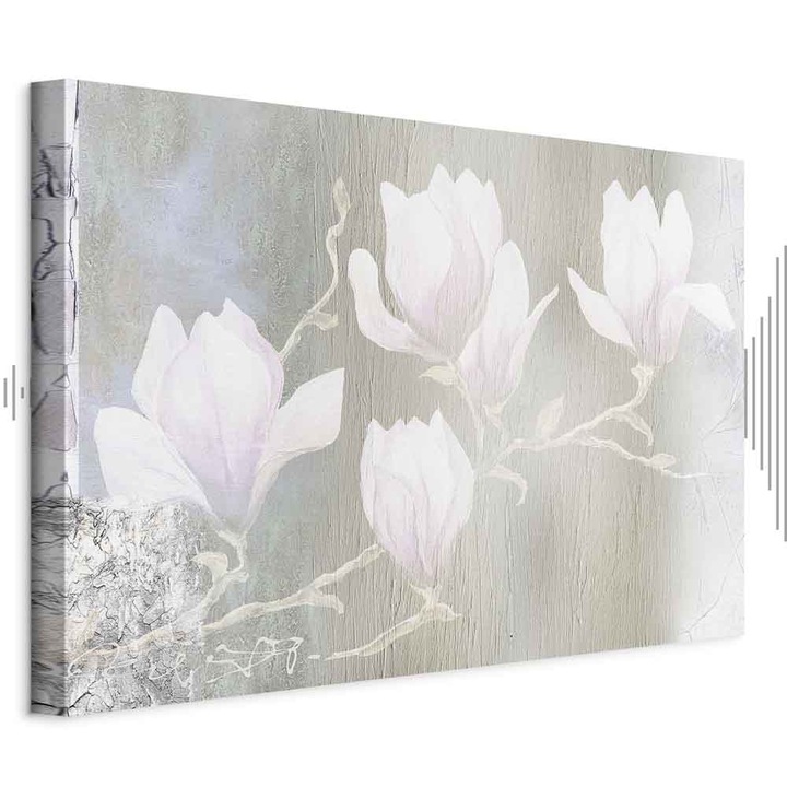 Tablou Acustic - White Magnolias - 30 x 20 cm
