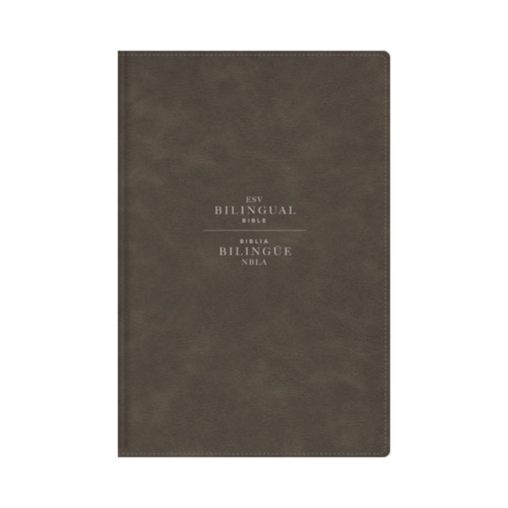 Esv/nbla, Bilingual Bible, Leathersoft, Grey/ Esv/nbla, Biblia Bilingüe, Leathersoft, Gris -