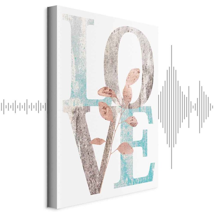 Tablou Acustic - Flourishing Letters - 60 x 90 cm