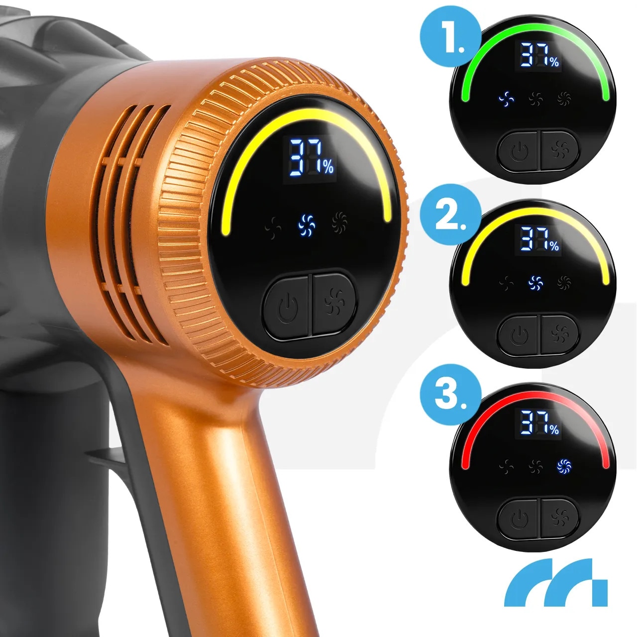 Aspirator vertical MalTec TURBOCYCLONE PRO4000, 500W, 3 în 1, perie electrică cu LED, rezervor 800ml, tub telescopic, bateria 2500mAh
