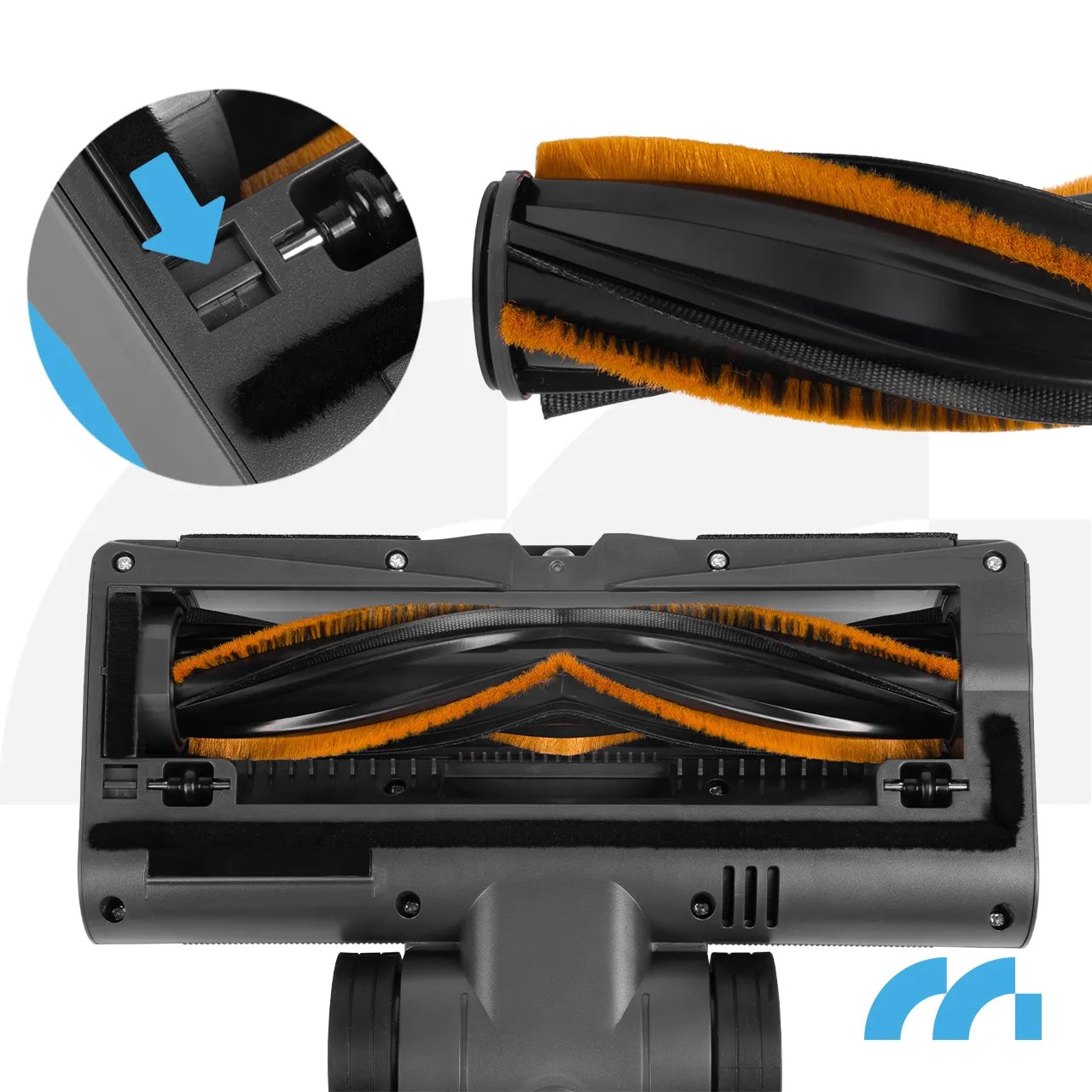 Aspirator vertical MalTec TURBOCYCLONE PRO4000, 500W, 3 în 1, perie electrică cu LED, rezervor 800ml, tub telescopic, bateria 2500mAh