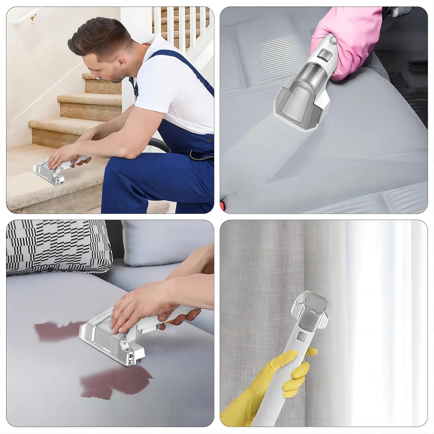 Aspirator 2 in 1, Elindor, umed și uscat, 450W, 11 kPa, gri, 31.7x35x24cm
