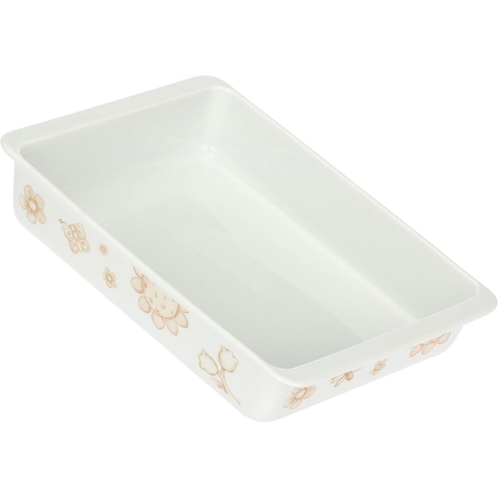 Tava Ceramica Thun Happy Elegance, 32x22, 5x6, 5 cm, Alb
