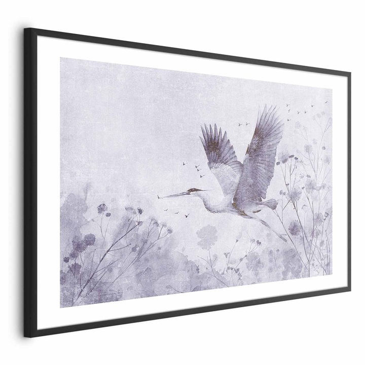 Poster Rama neagra cu margine - Majestic Flight - 42 x 29.7 cm