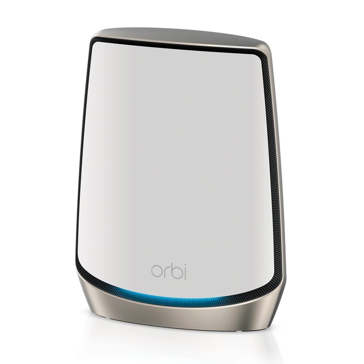 Router WiFi 6 NETGEAR Orbi Tri-Band (RBR860S), acoperire de pana la 180 m2, 100 de dispozitive, Armor Security gratuit, extensibil pentru a crea un sistem mesh, AX6000 802.11 AX (pana la 6 Gbps)