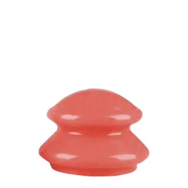 Ventuza cu maner din silicon VENTUZ, pentru masaj corporal, M, portocaliu