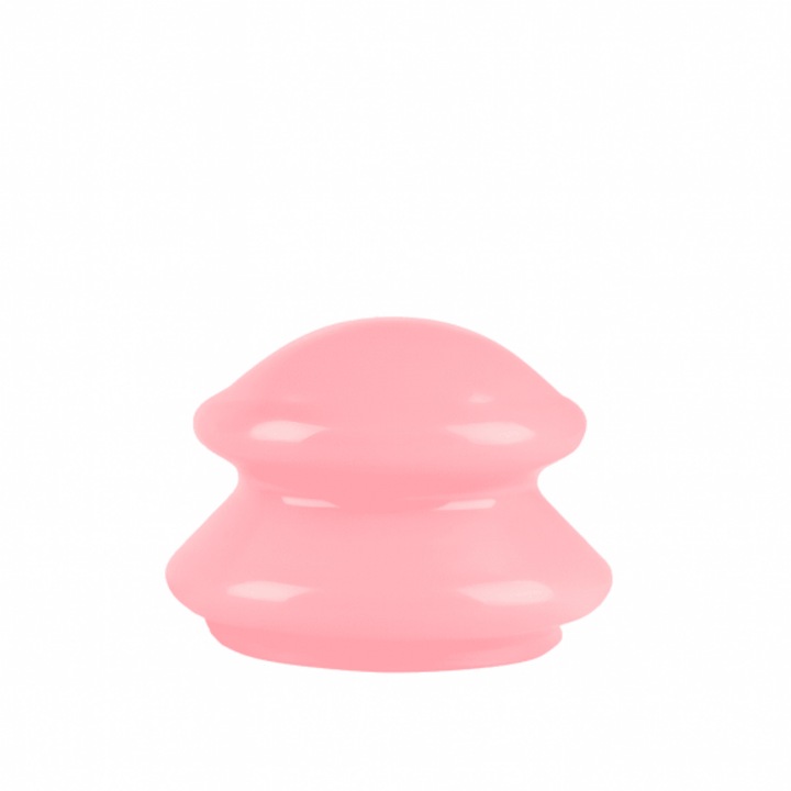 Ventuza cu Maner din Silicon VENTUZ™ pentru Masaj Corporal Dimensiunea "M" Culoarea Roz