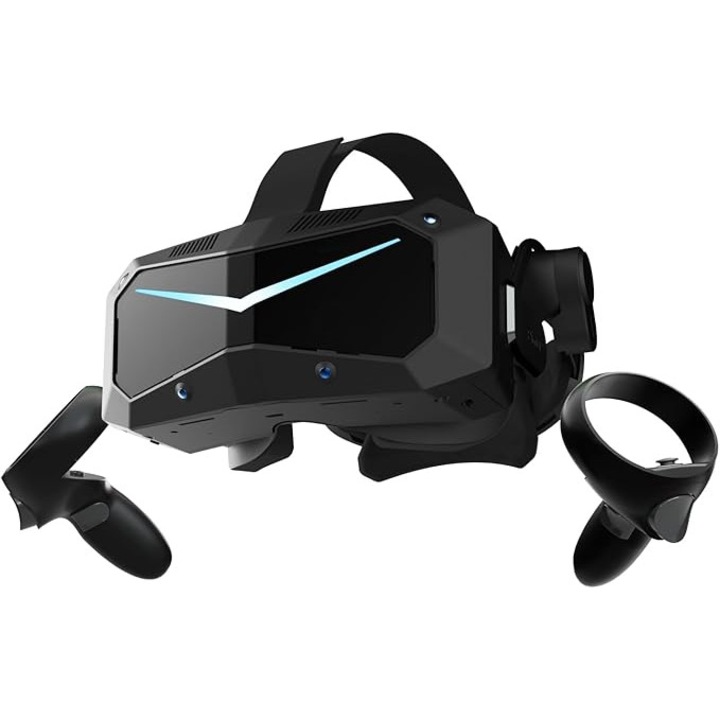 Ochelari VR Gaming Pimax Crystal, Ultra HD 3840x3840, 106 FOV, Negru