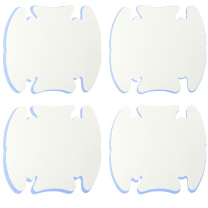 Folie protectoare 4 bucati transparente pentru maner auto