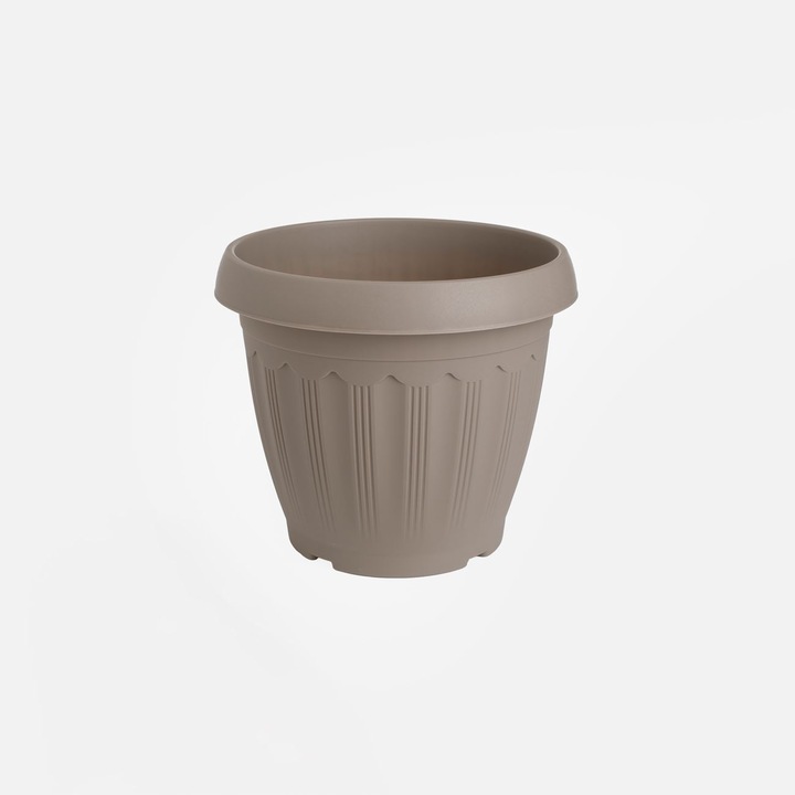 Ghiveci Plastic Mocca Ø19x16cm - 2,62L