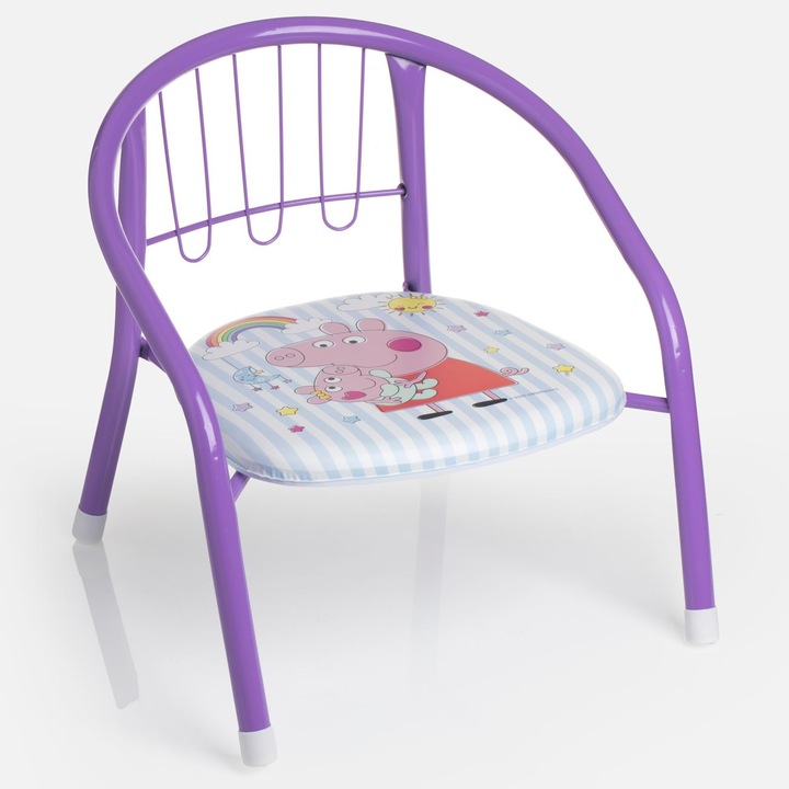 Scaun Metalic pentru Copii Peppa 36x35x36cm