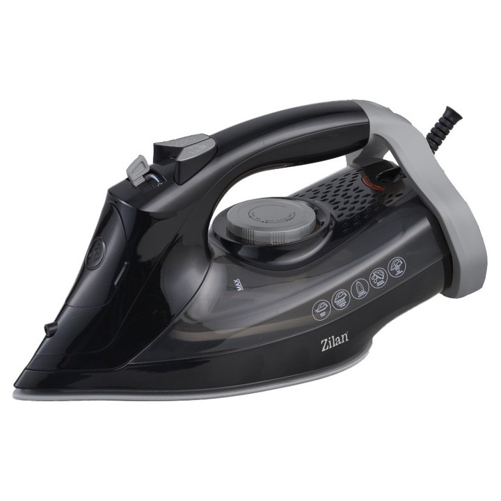 Fier de Calcat ZILAN ZLN3911, Talpa din ceramica, Temperatura reglabila, Indicator luminos, Capacitate 300ml, Putere 2300W