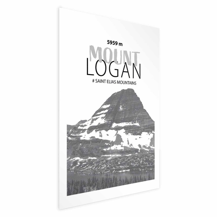Poster Fara rama - Mount Logan Peak - 40 x 60 cm
