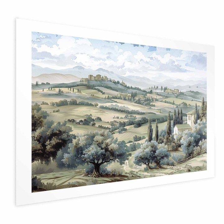 Poster Fara rama - Sunny Green Fields - 60 x 40 cm