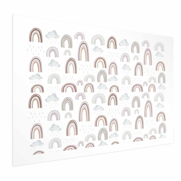 Poster Fara rama, cu margine - Rainbow After the Rain - 42 x 29.7 cm