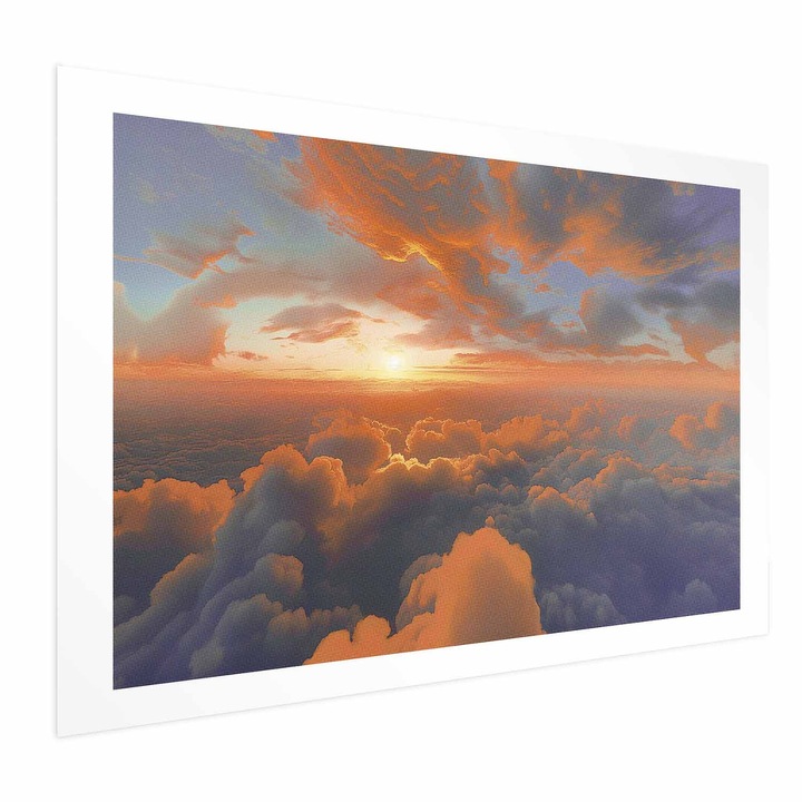 Poster Fara rama, cu margine - Dawn Clouds Colors - 30 x 21 cm